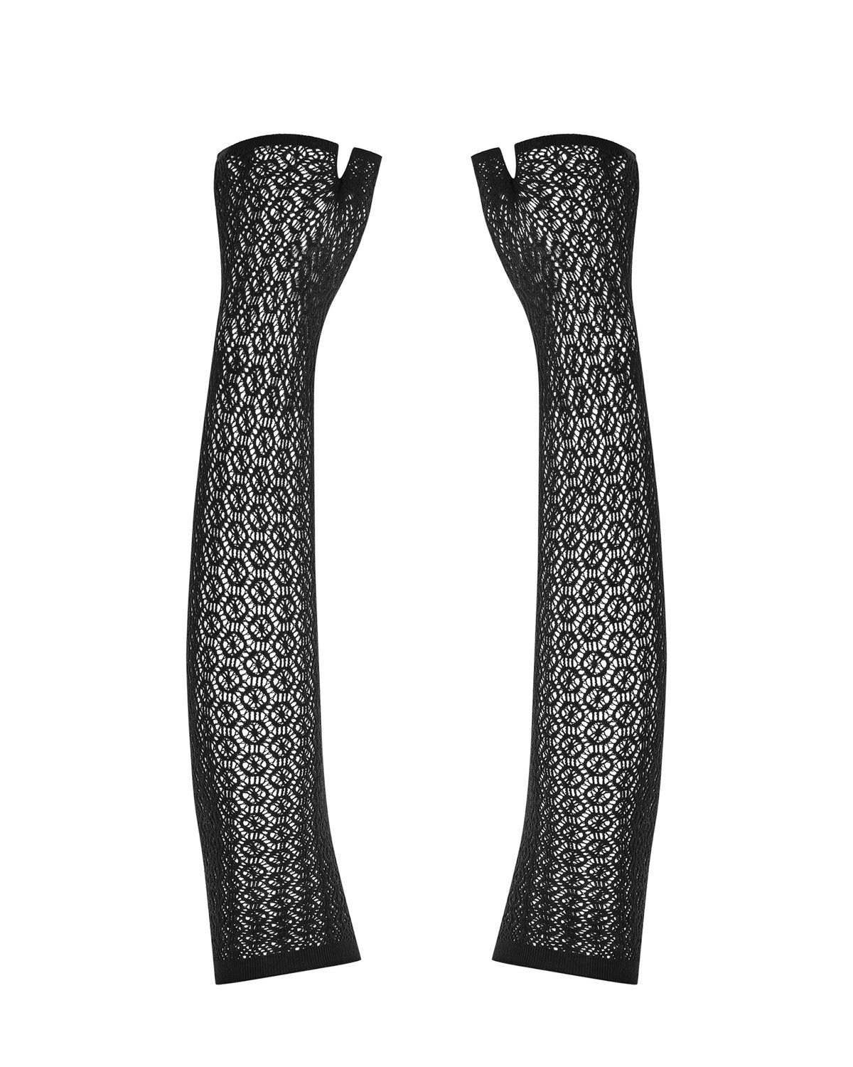 Obsessive - A772 Kanten Handschoenen - Zwart