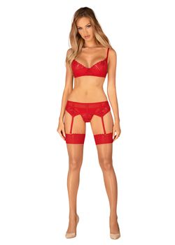 Obsessive - Ingridia 3-Piece Set - Red