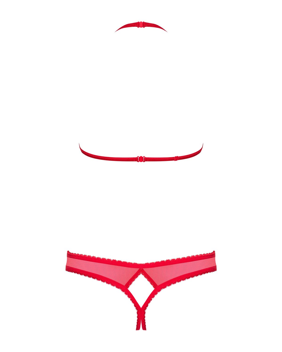 Obsessive - 870-sec-3 Tweedelige Set - Rood