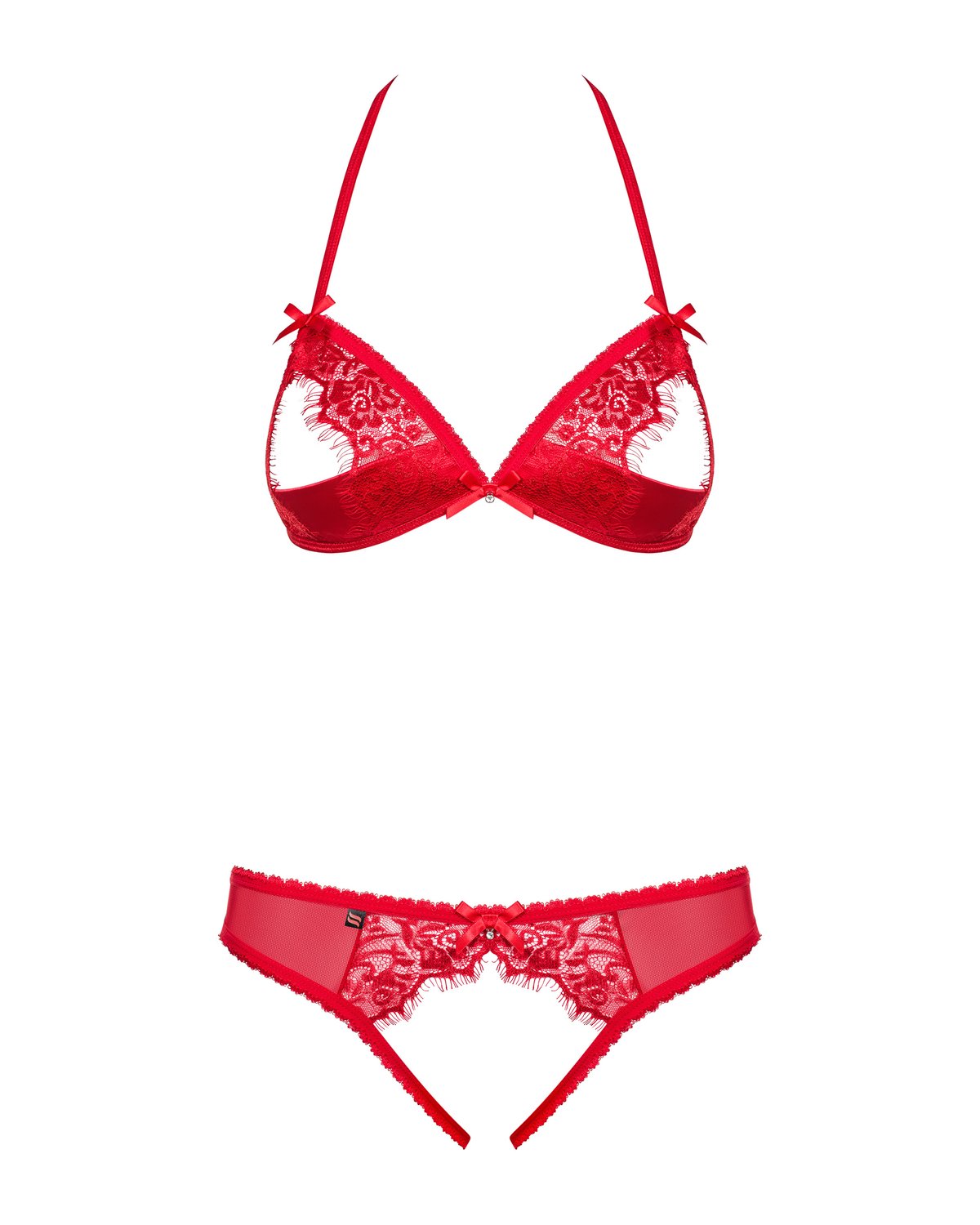 Obsessive - 870-sec-3 Tweedelige Set - Rood
