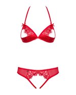 Obsessive - 870-sec-3 Tweedelige Set - Rood