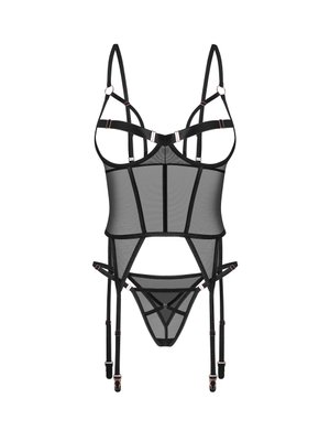Obsessive - Freedom Euridia Korset en String - Zwart
