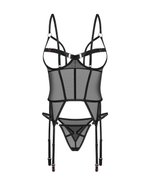 Obsessive - Freedom Euridia Korset en String - Zwart
