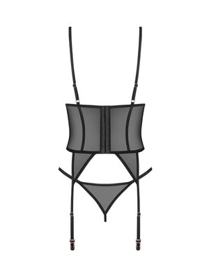 Obsessive - Freedom Euridia Korset en String - Zwart