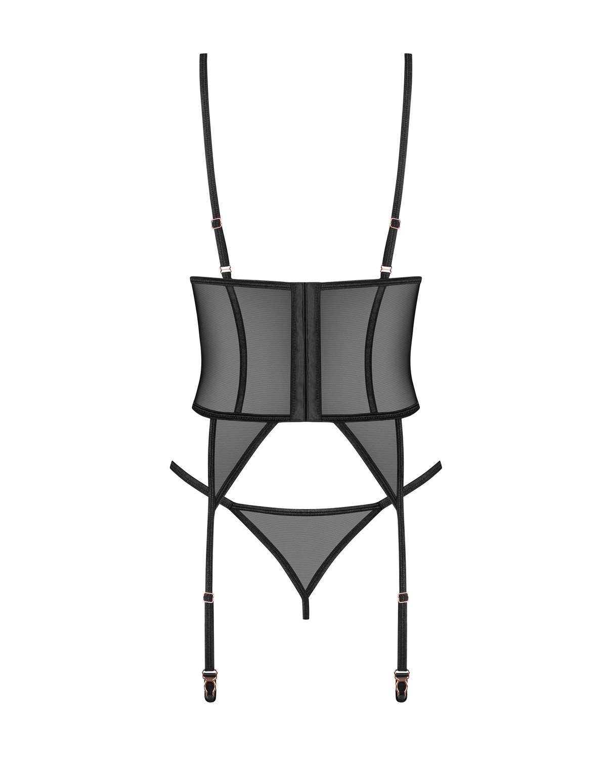Obsessive - Freedom Euridia Korset en String - Zwart