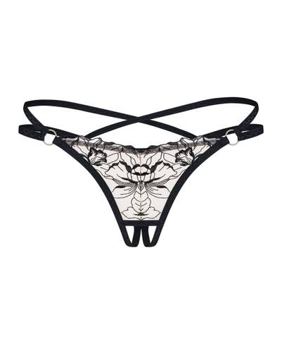 Obsessive - Vila Blanes Crotchless Thong - Black Obsessive - Vila Blanes Crotchless Thong - Black