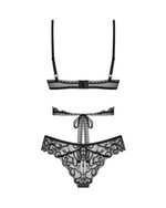 Obsessive - Blomentis Tweedelige Set - Zwart