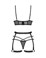 Obsessive - Blomentis Driedelige Set - Zwart
