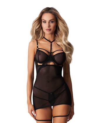 Obsessive – Arrowel Babydoll – Schwarz