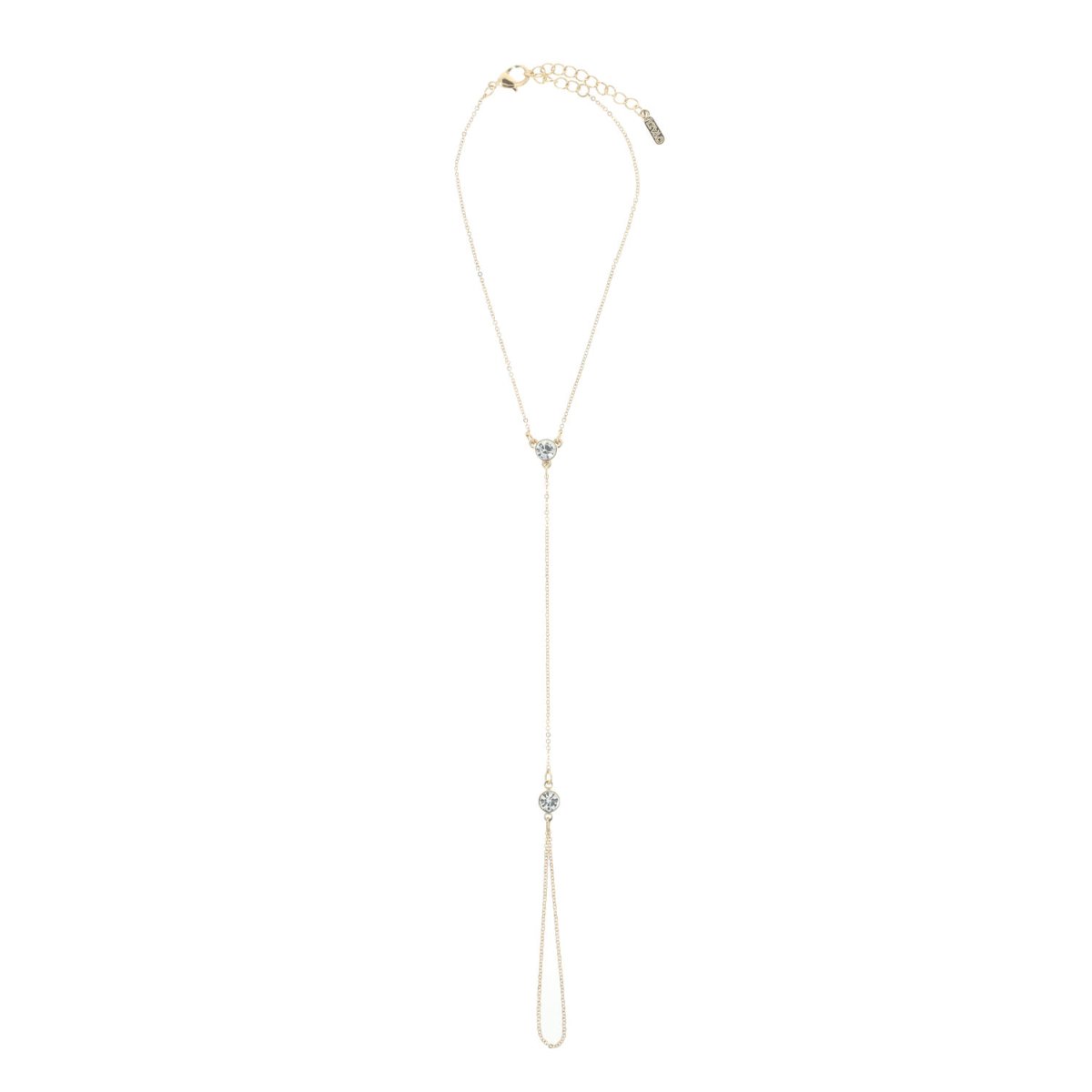 Otazu - Twin Crystal Enkelband- Transparent