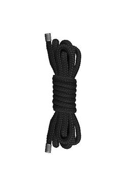 Mini corde de bondage japonaise - 1,5 cm - Noir