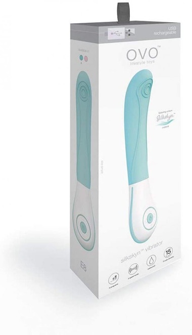 OVO E8 - G-Spot Vibrator - Aqua - EasyToys OVO E8 - G-Spot Vibrator - Aqua - EasyToys