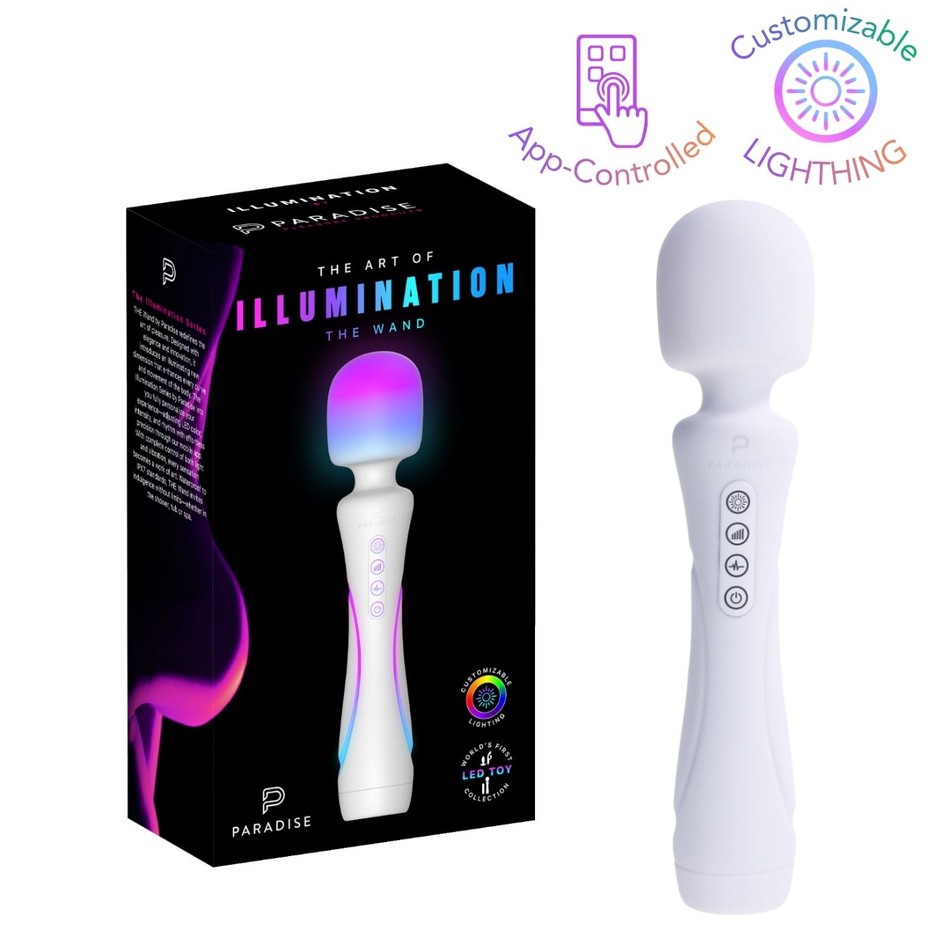 Paradise Pleasure Products - Illumination The Wand - Wit
