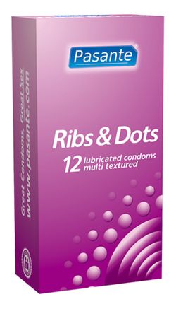 Pasante Ribs & Dots condooms 12 stuks