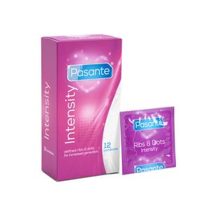 Pasante Ribs & Dots condoms 12pcs Pasante Ribs & Dots condoms 12pcs