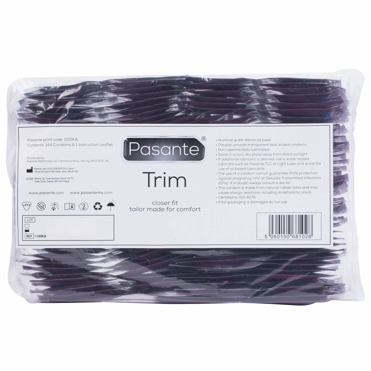Pasante Trim Condooms - 144 stuks