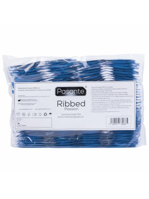 Pasante Ribbed Condooms - 144 stuks