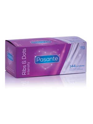 Pasante Ribs & Dots Intensity Condooms - 144 stuks