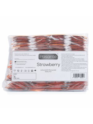 Pasante Aardbei Smaak Condooms - 144 stuks