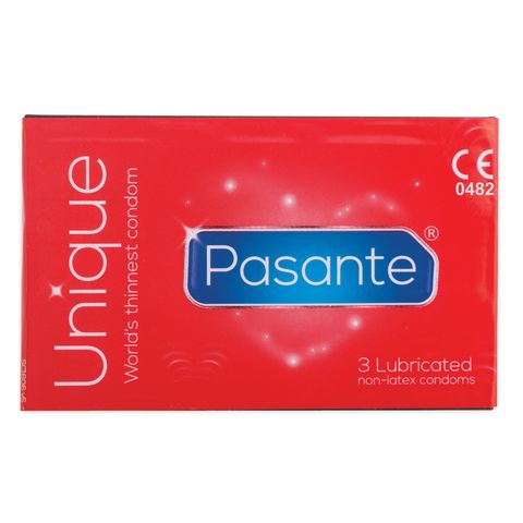 Condones Pasante Unique Latexfree 3pcs - EasyToys