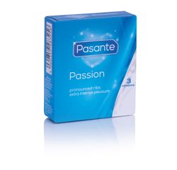 Pasante Passion Condoms - 3 pieces
