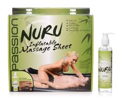 Sábana inflable para sexo Nuru con gel de masaje Nuru