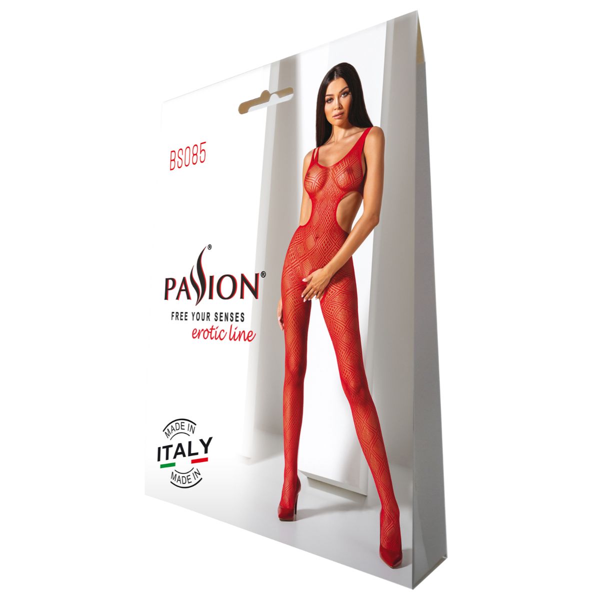 Passion - BS085 Catsuit - Rood - Afbeelding 4
