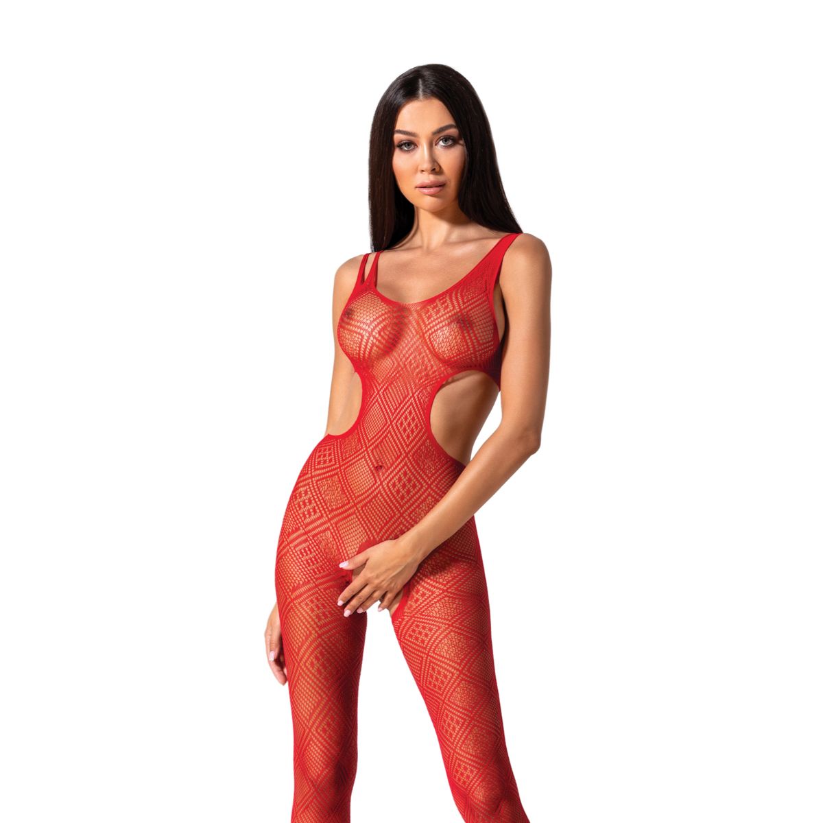 Passion - BS085 Catsuit - Rood - Afbeelding 2
