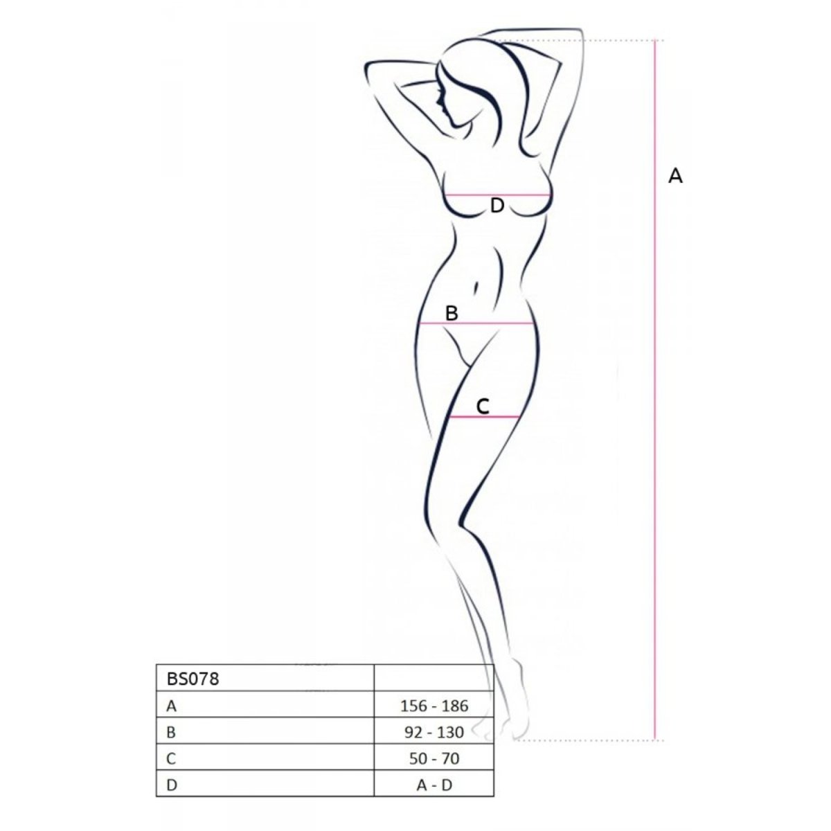 Passion - BS078 Catsuit - Wit