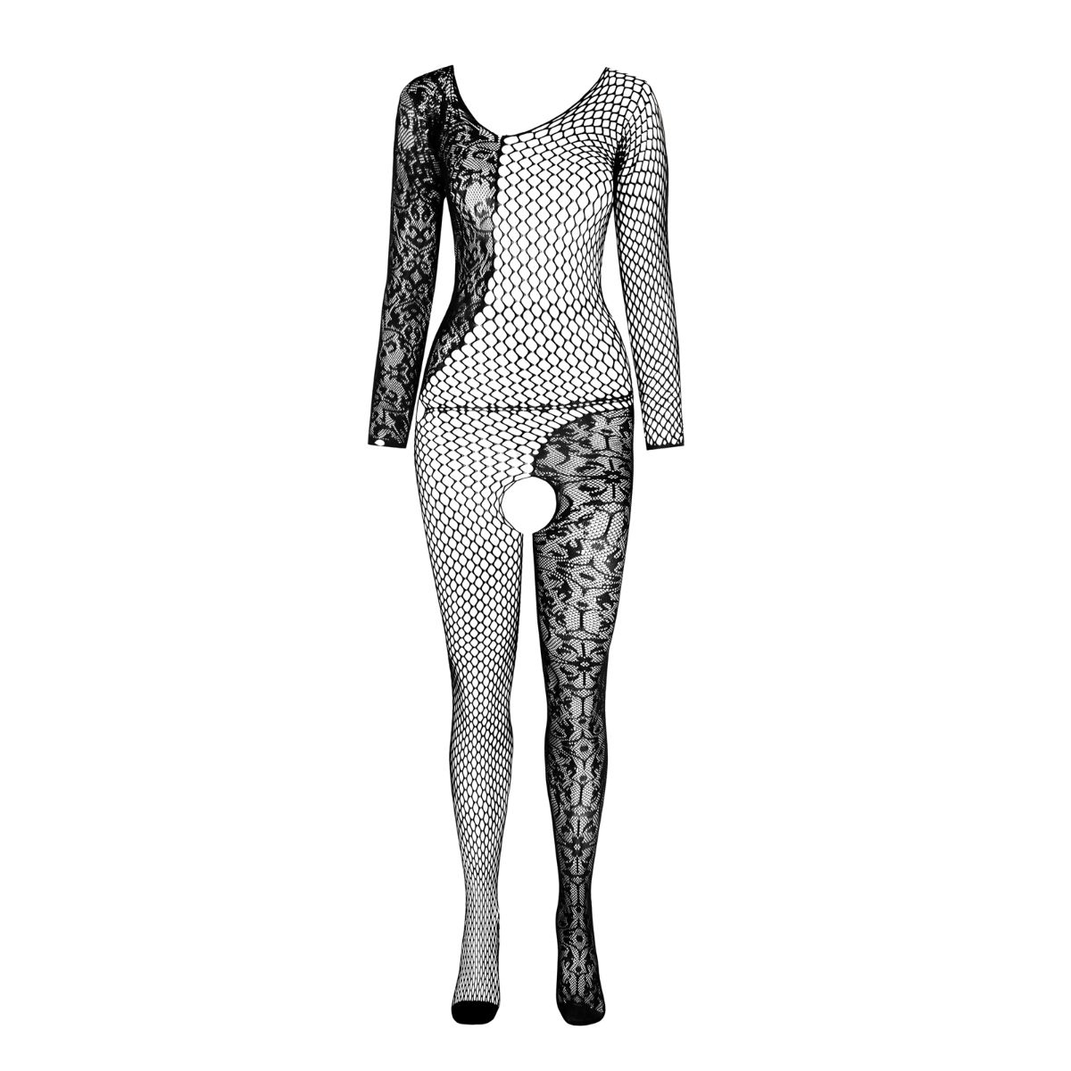Passion - BS107 Bodystocking - Zwart - Afbeelding 6