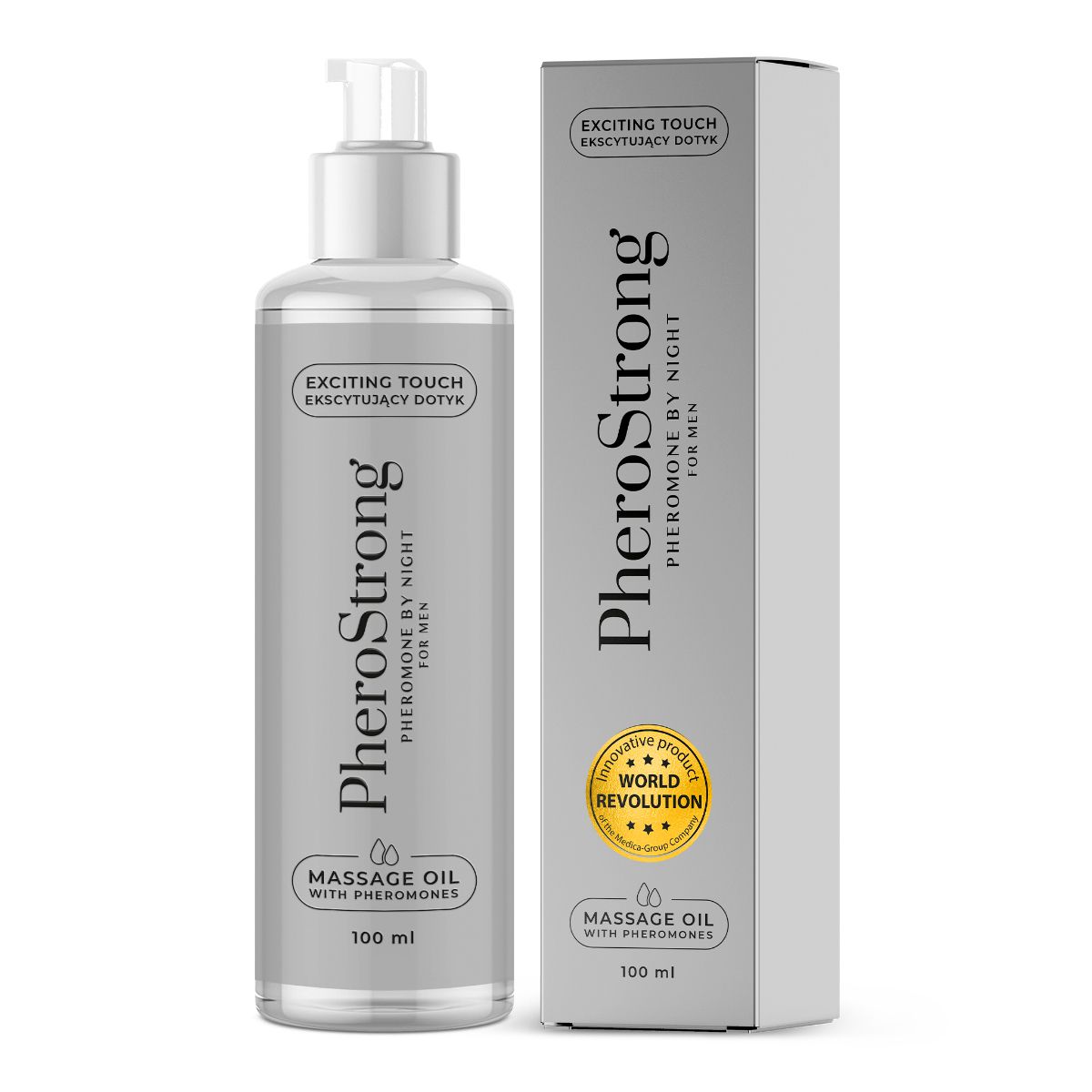 PheroStrong - By Night Men Massageolie - 100 ml