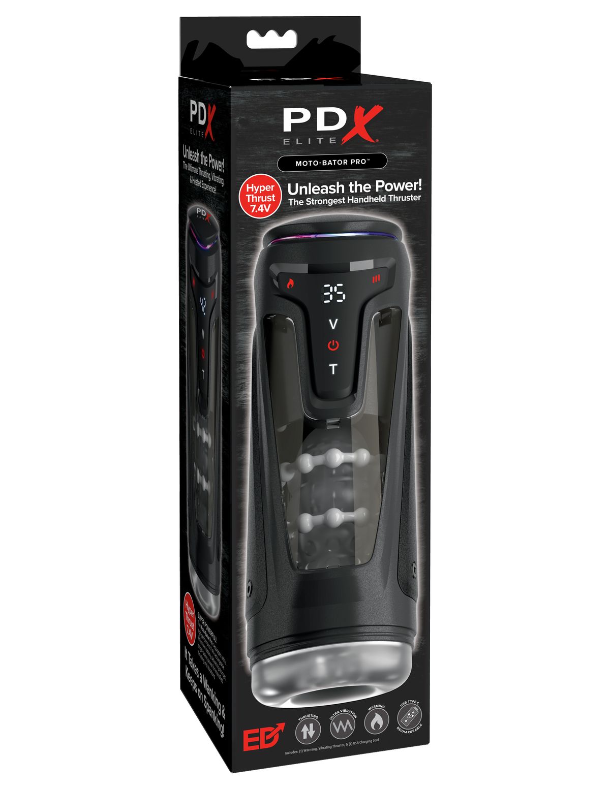 PDX Elite - Moto-Bator Pro Masturbator - Zwart foto 7