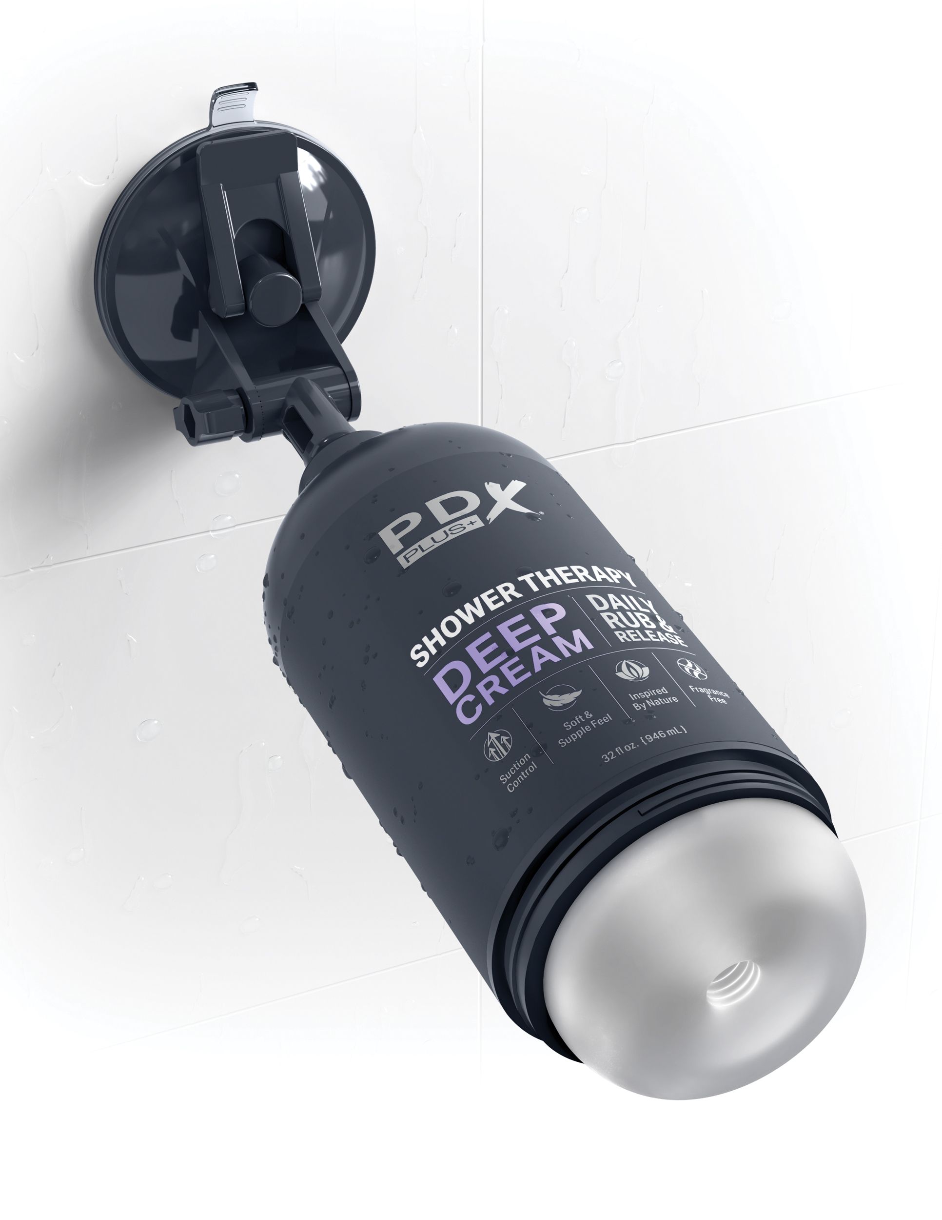 PDX Plus Shower Therapy Masturbator - Deep Cream - EasyToys