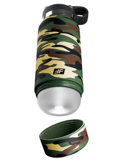 Pipedream - Fap Flask Happy Camper Frosted - Green