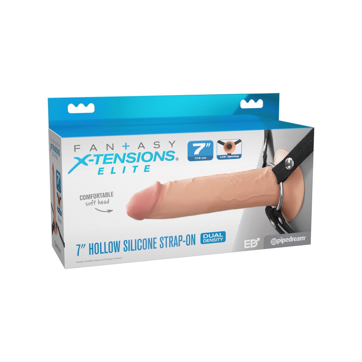 FANTASY X-TENSIONS – Elite Hollow Strap-On - 17,8 cm