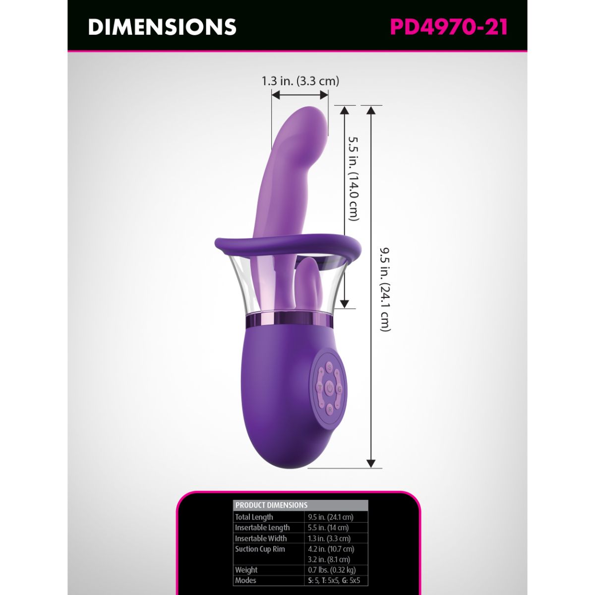 Fantasy For Her - Ultimate Pleasure Pro Plus - Paars - Afbeelding 6