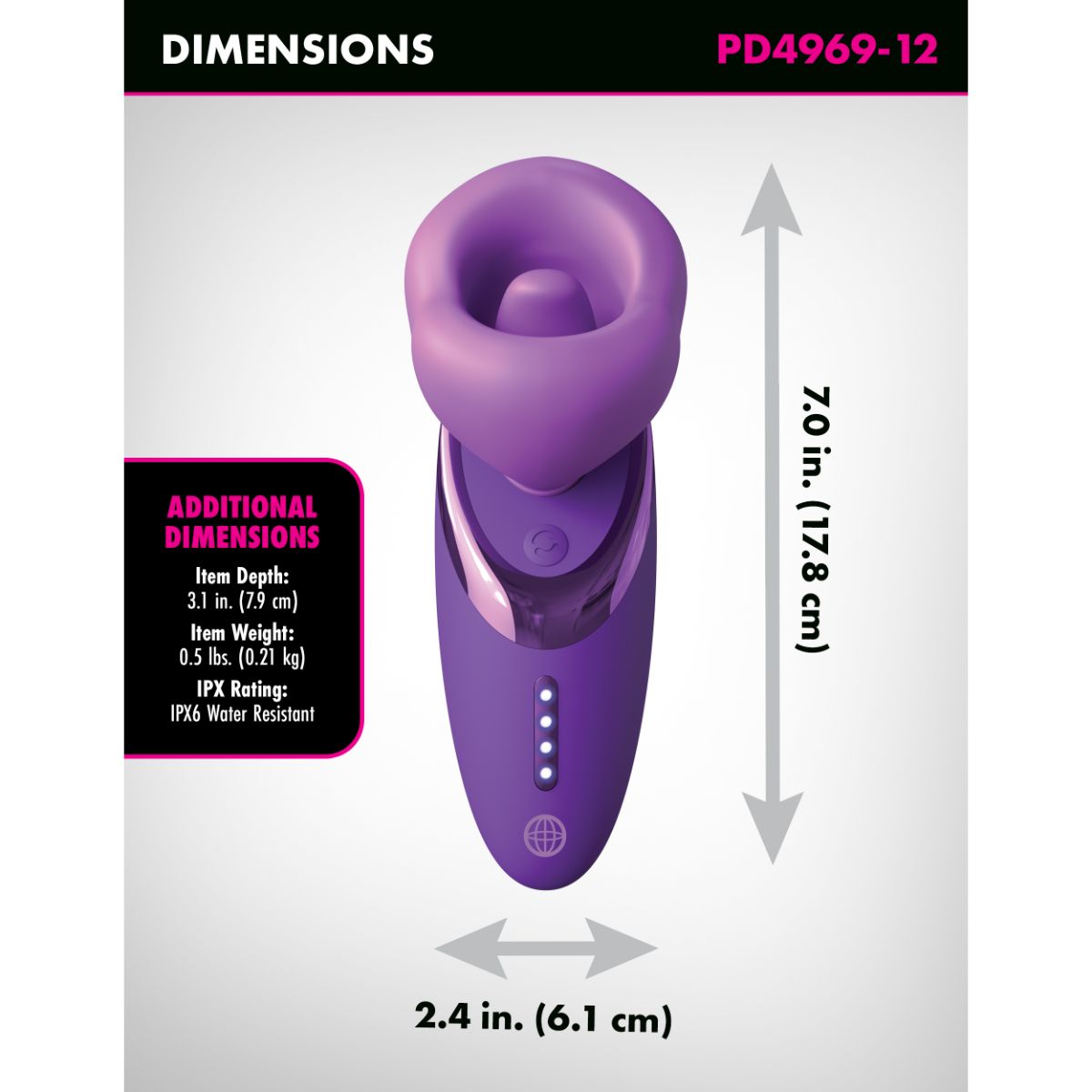 Fantasy For Her - Pleasure Sucker Stimulator - Paars - Afbeelding 6
