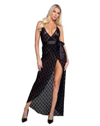 Playboy Lingerie - Bunny Noir Slip Dress Playboy Lingerie - Bunny Noir Slip Dress