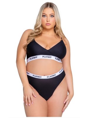 Playboy Lingerie - Lifestyle 2-Delige Set Curvy - Zwart