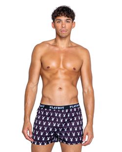 Playboy Lingerie - Heren Champion Boxer - Zwart