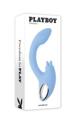 Playboy - Sapphire Dual Vibrator - Sky Blue
