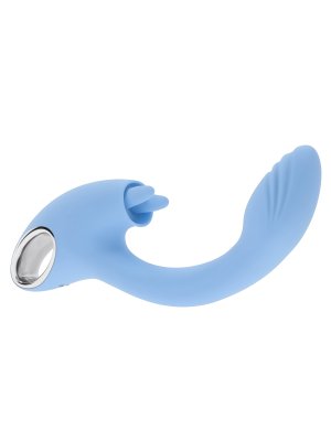 Playboy - Sapphire Dual Vibrator - Sky Blue