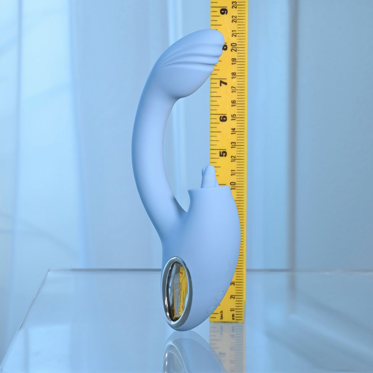 Playboy - Sapphire Dual Vibrator - Sky Blue - Afbeelding 5
