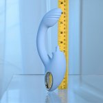 Playboy - Sapphire Dual Vibrator - Sky Blue