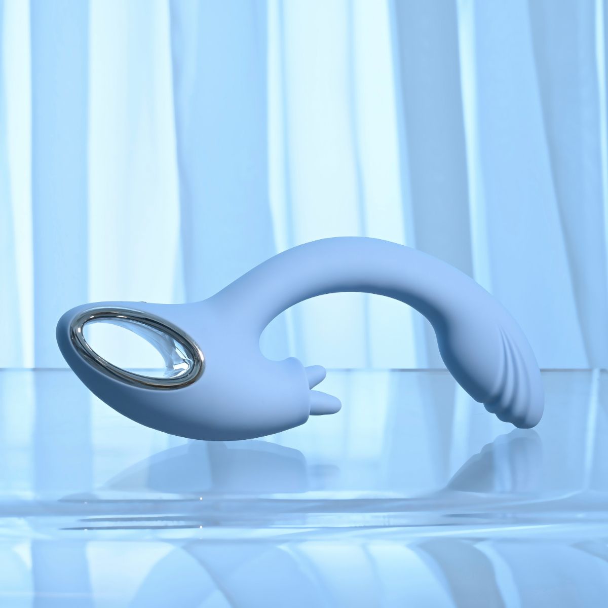 Playboy - Sapphire Dual Vibrator - Sky Blue - Afbeelding 7