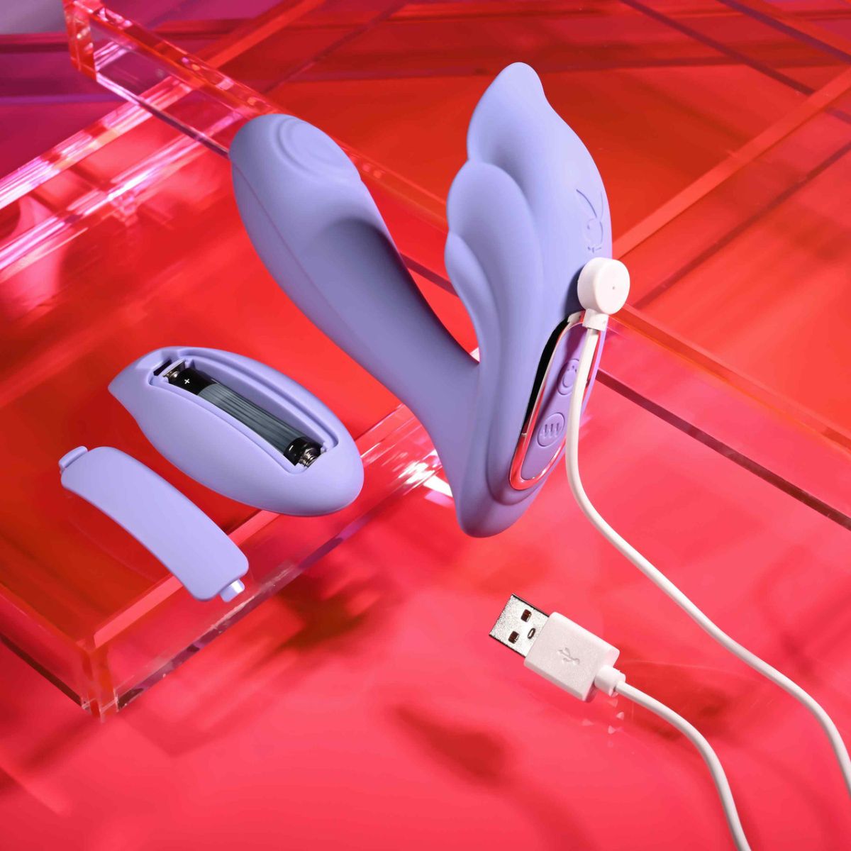 Playboy Pleasure - Lilac Fantasy Dubbele Vibrator - Lavender foto 7