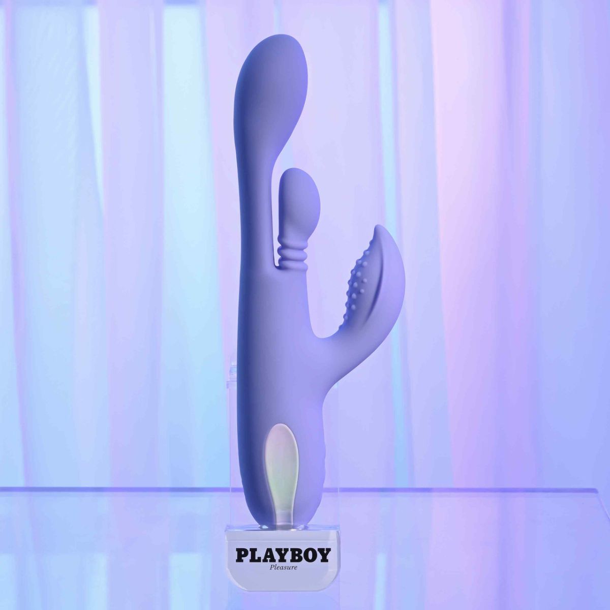 Playboy Pleasure - Nubbin Rubbin Dubbele Vibrator - Lavender