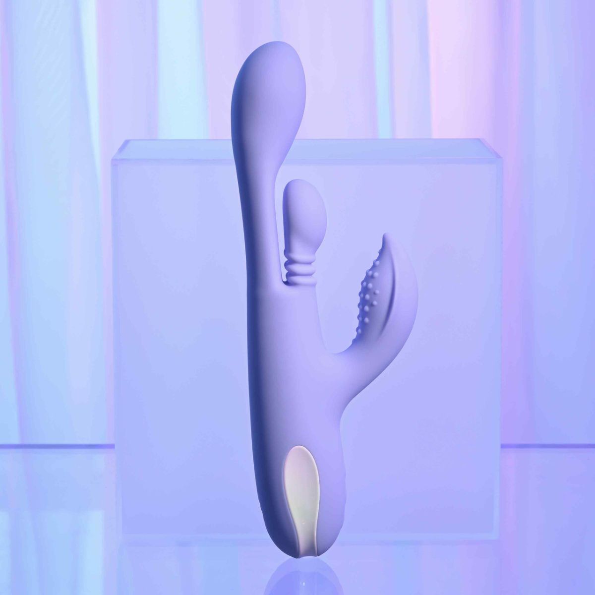 Playboy Pleasure - Nubbin Rubbin Dubbele Vibrator - Lavender foto 3