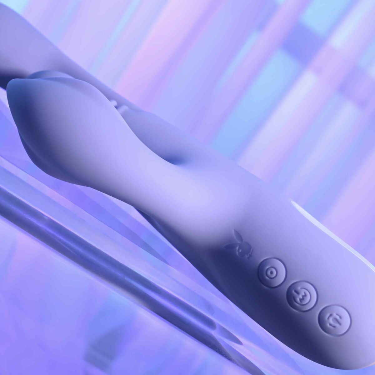 Playboy Pleasure - Nubbin Rubbin Dubbele Vibrator - Lavender foto 5