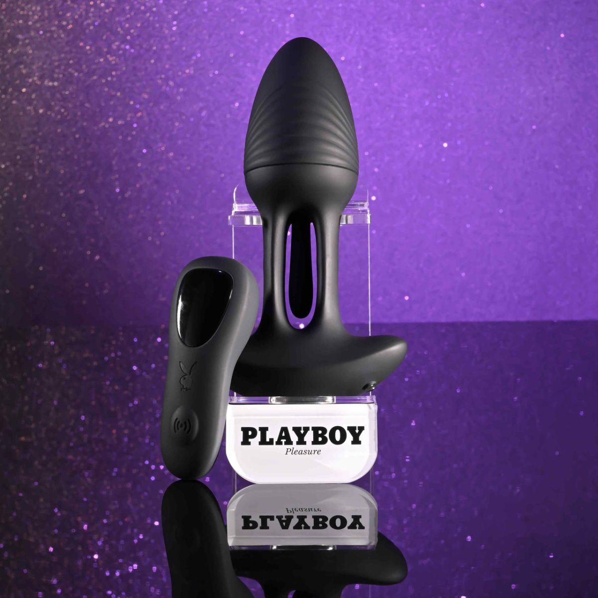 Playboy Pleasure - Rim Shot Vibrerende Anaalplug - Zwart foto 2